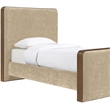 Meridian Furniture Dalton Beige Fabric Upholstered Twin Bed