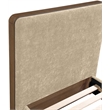 Meridian Furniture Dalton Beige Fabric Upholstered Twin Bed