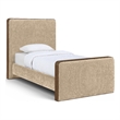 Meridian Furniture Dalton Beige Fabric Upholstered Twin Bed