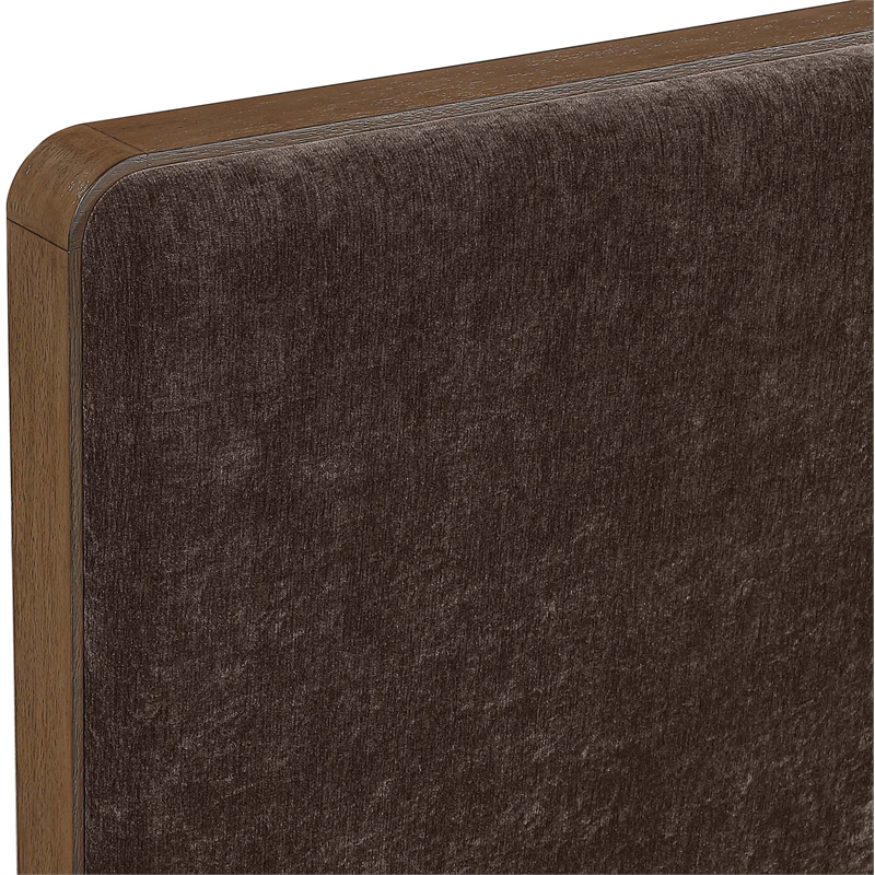 Meridian Furniture Dalton Brown Fabric Upholstered Full Bed