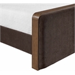 Meridian Furniture Dalton Brown Fabric Upholstered Queen Bed