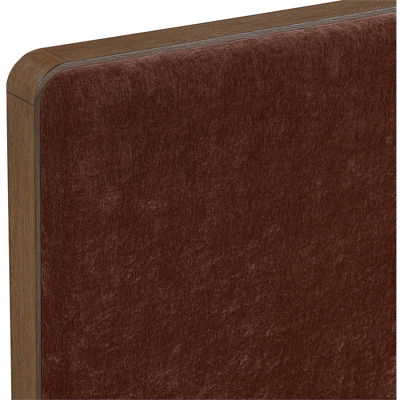 Meridian Furniture Dalton Burgundy Fabric Upholstered Full Bed