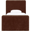 Meridian Furniture Dalton Burgundy Fabric Upholstered Twin Bed