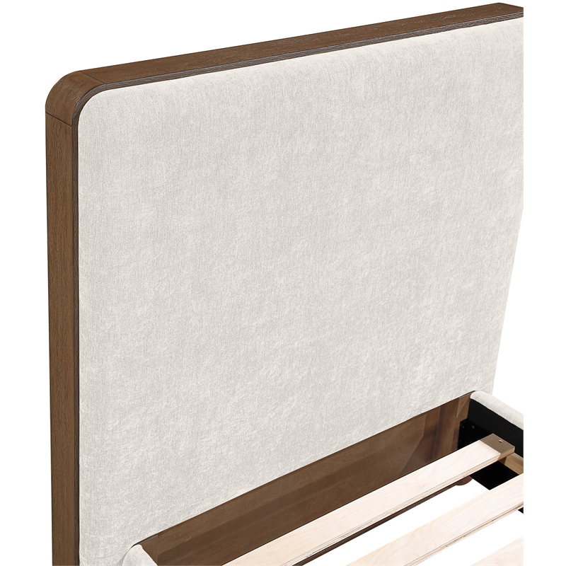 Meridian Furniture Dalton Cream Fabric Upholstered Twin Bed