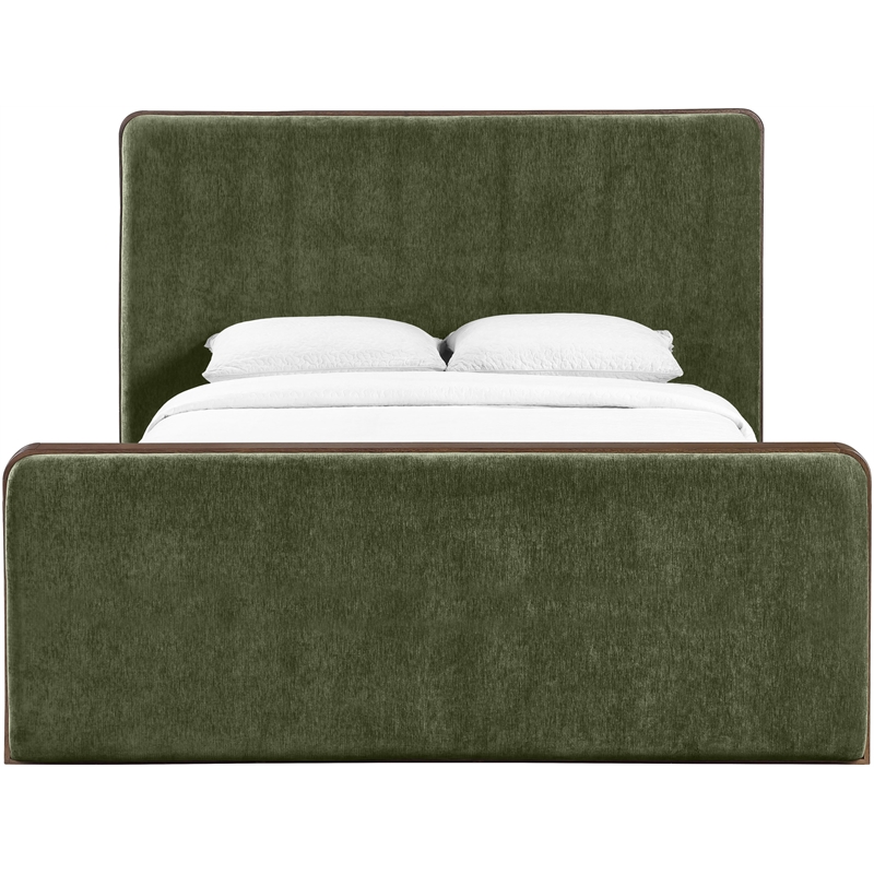 Meridian Furniture Dalton Green Fabric Upholstered Full Bed