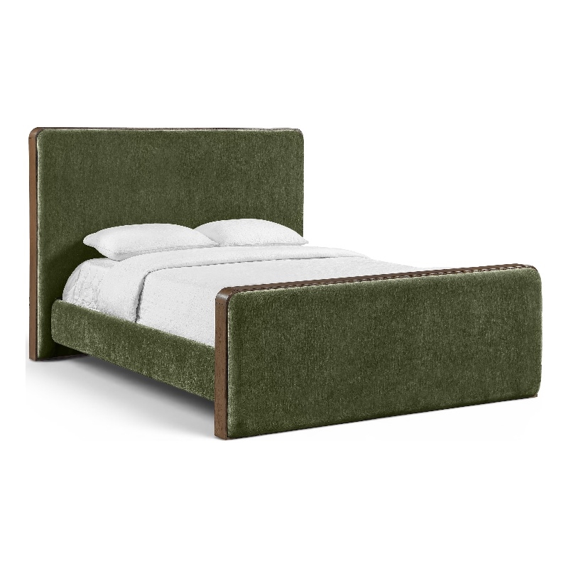 Meridian Furniture Dalton Green Fabric Upholstered Full Bed