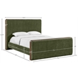 Meridian Furniture Dalton Green Fabric Upholstered Queen Bed