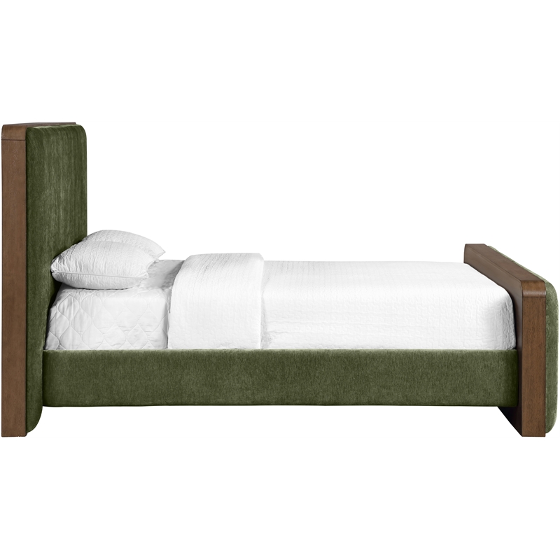 Meridian Furniture Dalton Green Fabric Upholstered Queen Bed