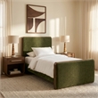 Meridian Furniture Dalton Green Fabric Upholstered Twin Bed