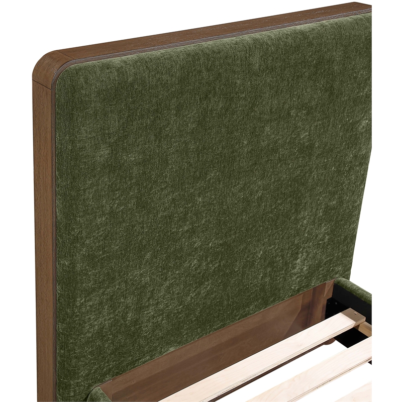 Meridian Furniture Dalton Green Fabric Upholstered Twin Bed