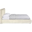 Meridian Furniture Tempo Cream Velvet Upholstered Queen Bed
