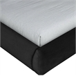 Meridian Furniture Tempo Black Velvet Upholstered Twin Bed