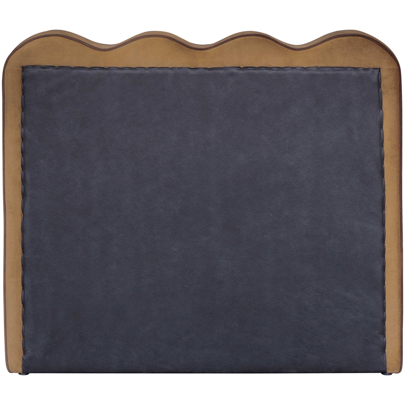 Meridian Furniture Tempo Saddle Velvet Upholstered Twin Bed