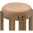 Meridian Furniture Harrison Cognac Vegan Leather Upholstered Counter Stool