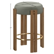 Meridian Furniture Harrison Olive Vegan Leather Upholstered Counter Stool