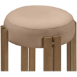 Meridian Furniture Harrison Tan Vegan Leather Upholstered Counter Stool