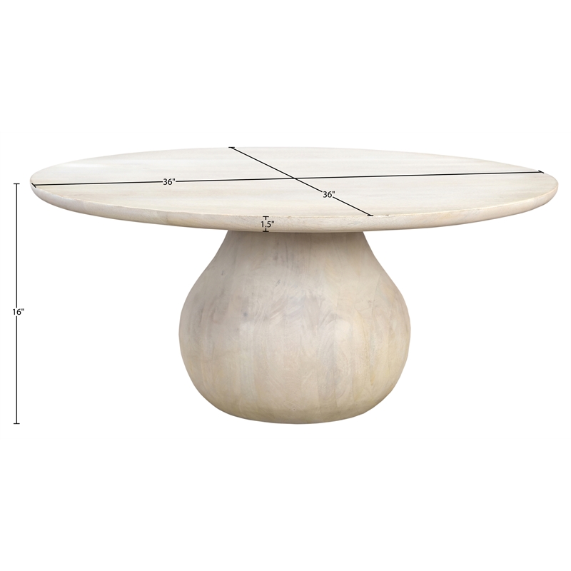 Meridian Furniture Canyon Natural Mango Wood Coffee Table