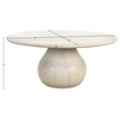 Meridian Furniture Canyon Natural Mango Wood Coffee Table
