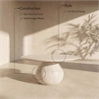 Meridian Furniture Canyon Natural Mango Wood Coffee Table