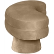 Meridian Furniture Zenna Beige Velvet Upholstered Bench