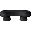 Meridian Furniture Zenna Black Velvet Upholstered Bench