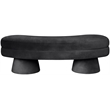 Meridian Furniture Zenna Black Velvet Upholstered Bench