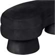 Meridian Furniture Zenna Black Velvet Upholstered Bench