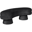 Meridian Furniture Zenna Black Velvet Upholstered Bench