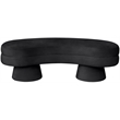 Meridian Furniture Zenna Black Velvet Upholstered Bench