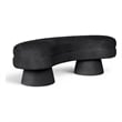 Meridian Furniture Zenna Black Velvet Upholstered Bench