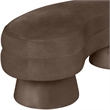 Meridian Furniture Zenna Brown Velvet Upholstered Bench