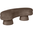 Meridian Furniture Zenna Brown Velvet Upholstered Bench