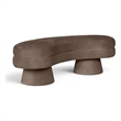 Meridian Furniture Zenna Brown Velvet Upholstered Bench