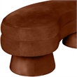 Meridian Furniture Zenna Cognc Velvet Upholstered Bench