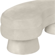 Meridian Furniture Zenna Cream Velvet Upholstered Bench