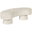 Meridian Furniture Zenna Cream Velvet Upholstered Bench