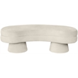 Meridian Furniture Zenna Cream Velvet Upholstered Bench