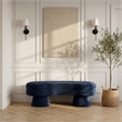 Meridian Furniture Zenna Navy Velvet Upholstered Bench