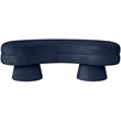 Meridian Furniture Zenna Navy Velvet Upholstered Bench
