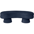Meridian Furniture Zenna Navy Velvet Upholstered Bench