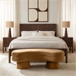 Meridian Furniture Zenna Saddle Velvet Upholstered Bench
