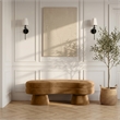 Meridian Furniture Zenna Saddle Velvet Upholstered Bench