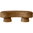 Meridian Furniture Zenna Saddle Velvet Upholstered Bench