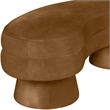 Meridian Furniture Zenna Saddle Velvet Upholstered Bench