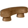 Meridian Furniture Zenna Saddle Velvet Upholstered Bench