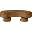 Meridian Furniture Zenna Saddle Velvet Upholstered Bench