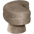 Meridian Furniture Zenna Taupe Velvet Upholstered Bench