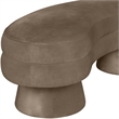 Meridian Furniture Zenna Taupe Velvet Upholstered Bench
