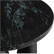 Meridian Furniture Alba Black Genuine Marble End / Side Table