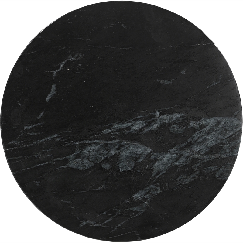 Meridian Furniture Alba Black Genuine Marble End / Side Table